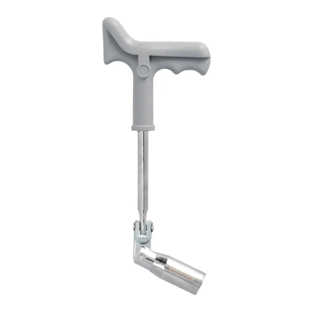 Llave Bujias Articulada 14 mm. Con Mango T de Latón Sólido