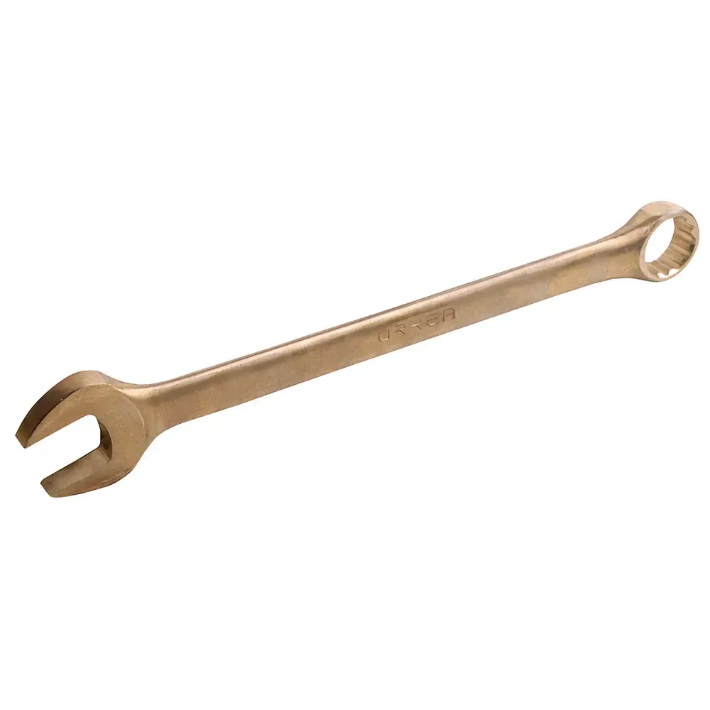 Llave combinada de bronce-aluminio antichispa métrica, 12 puntas, 7 mm Urrea para Puertas de Garaje