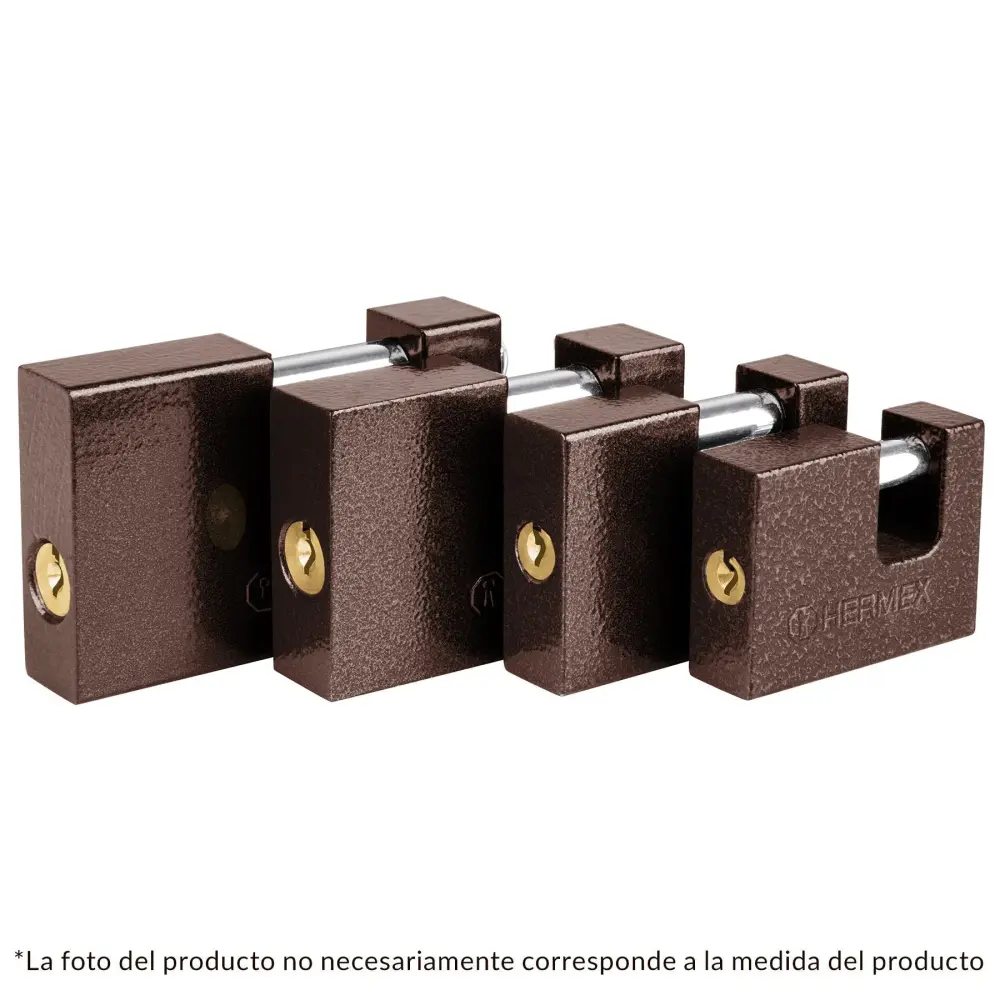 Candado antipalanca, 60mm, cuerpo de hierro, Hermex Básico
