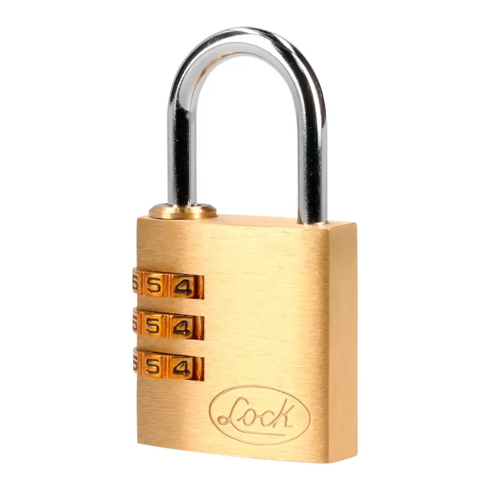 Resistente la Intemperie Candado de combinación programable para maleta, latón, 30 mm Lock