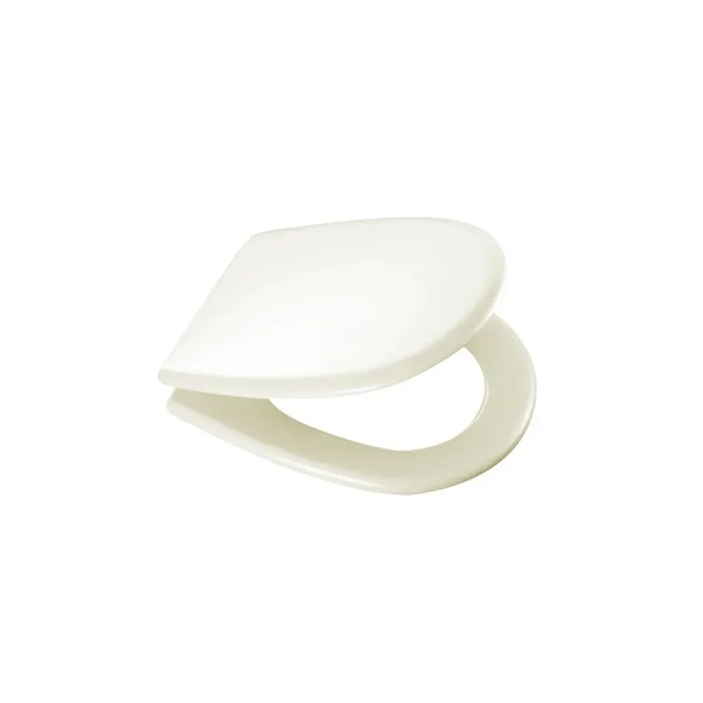 Asiento de inodoro para cesame vaso Aretusina champán extenso 35,7 cm bisagras ajustables Fácil Montaje