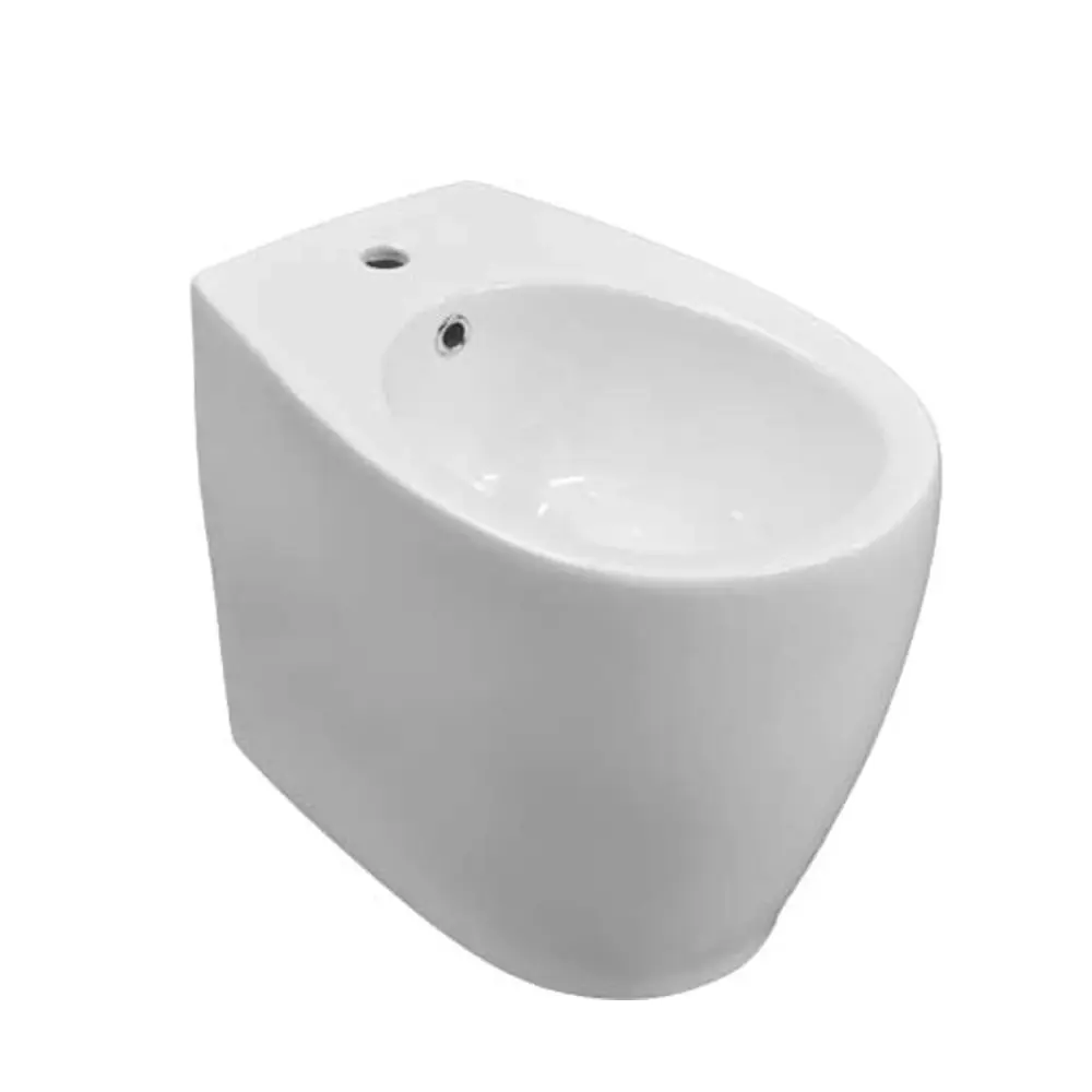 Bidet filomuro ceramica bianca lucida serie Duomo Plus altezza cm 49