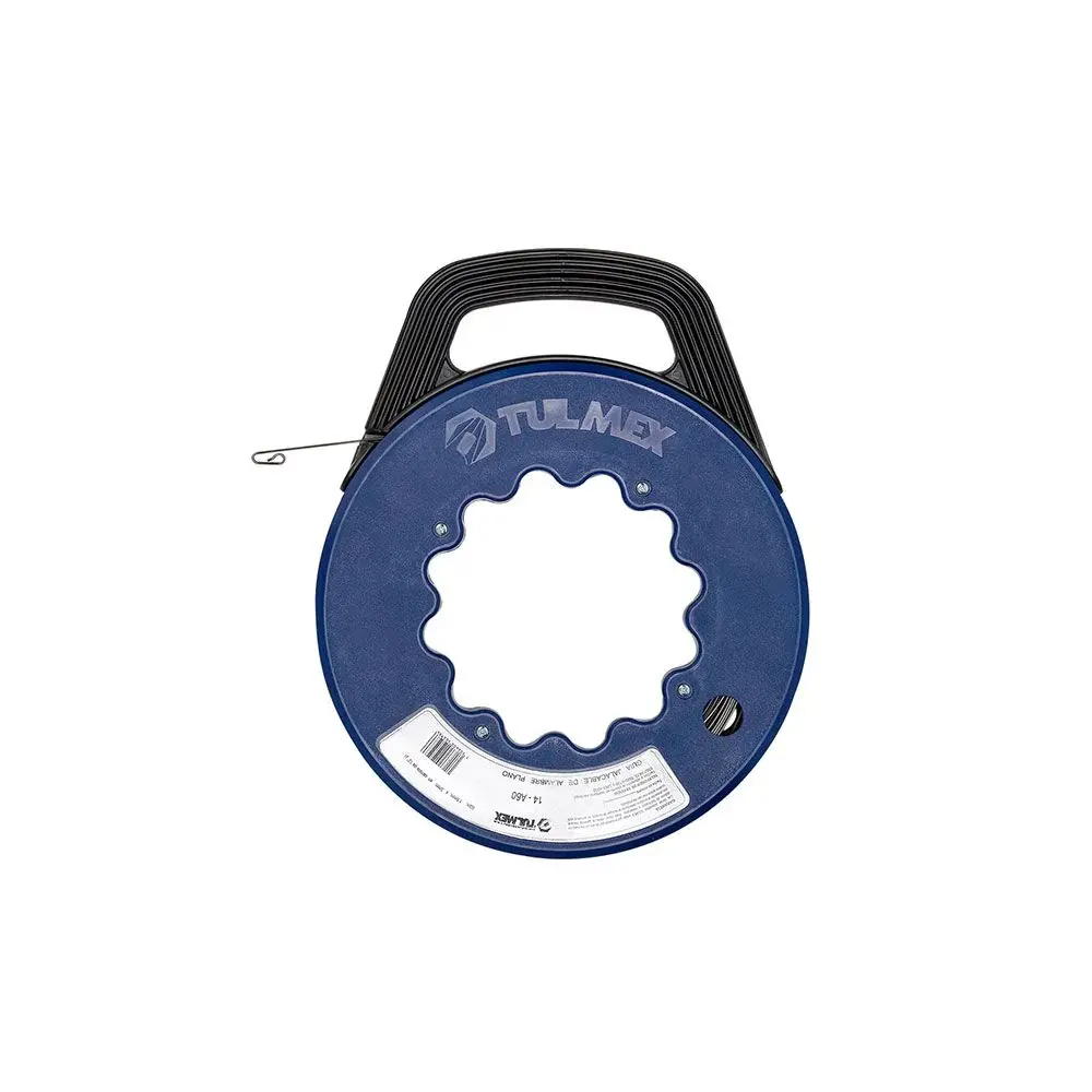 Cinta de Costura Guia de alambre plano con carrete 60m Tulmex