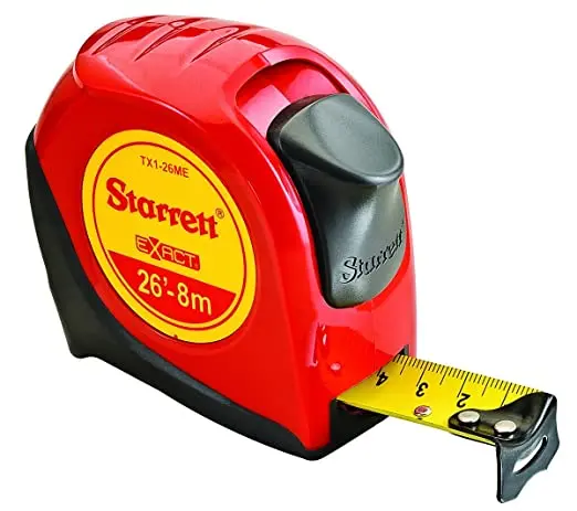 Cinta de medir starret de 8 m KTX1-26ME-N