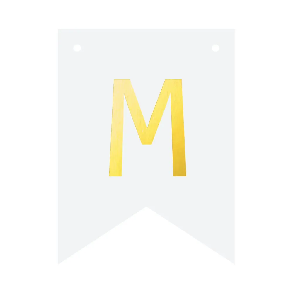 Pancarta de bricolaje 16 cm - letra M