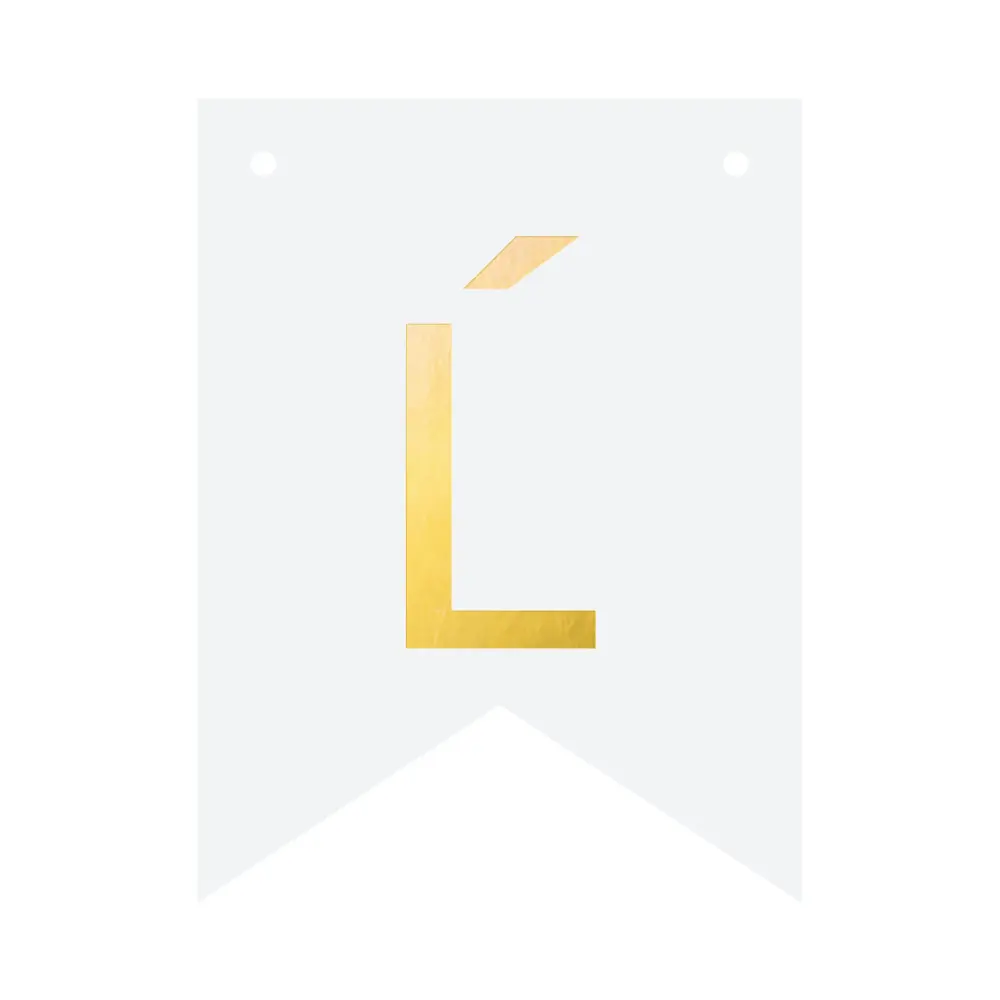 Pancarta DIY 16 cm - letra Ĺ