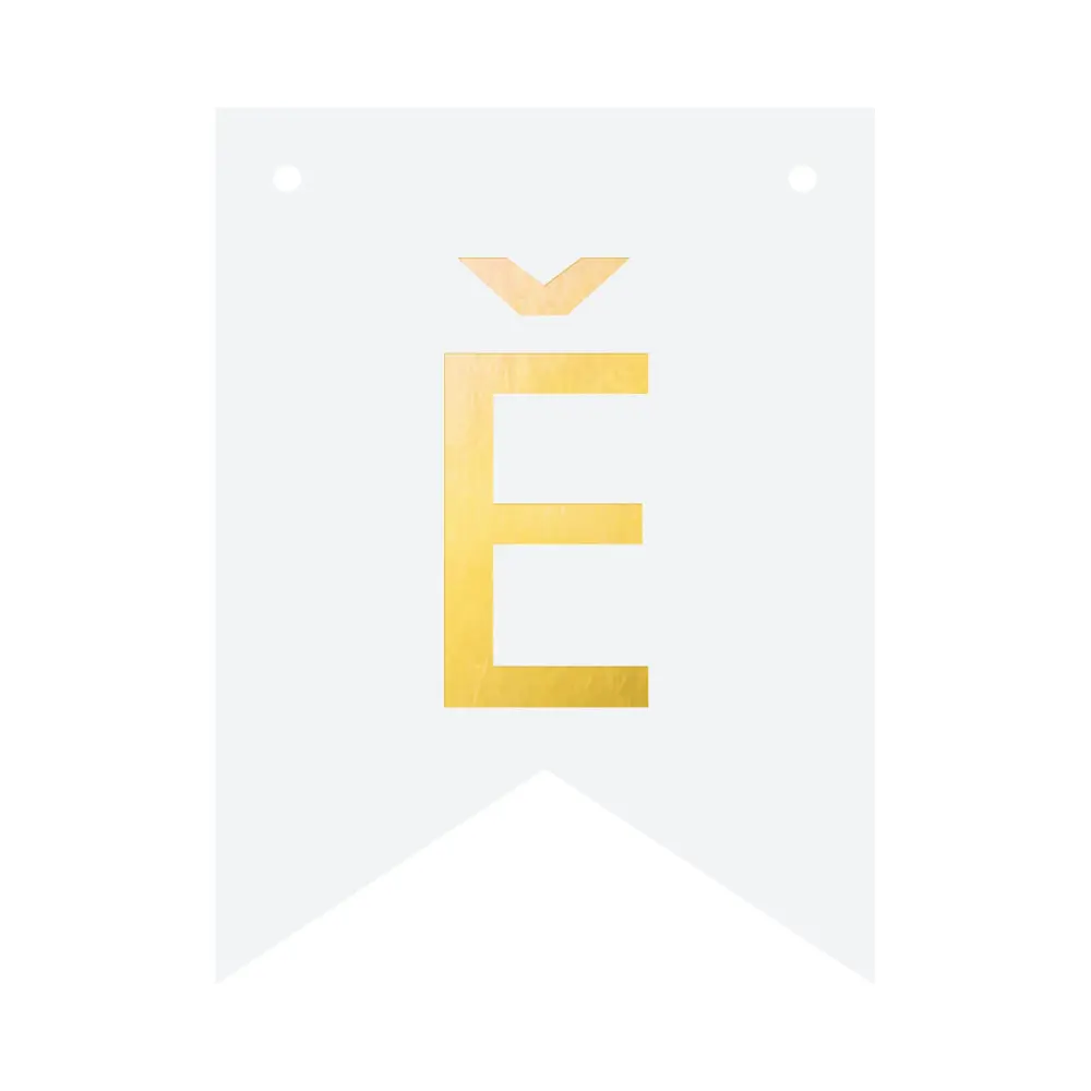 Pancarta DIY 16 cm - letra Ĕ