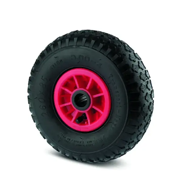 Rueda neumática roja ø 26 cm