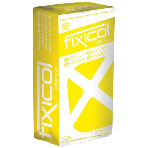 Cemento cola fixicol blanco 25 kg