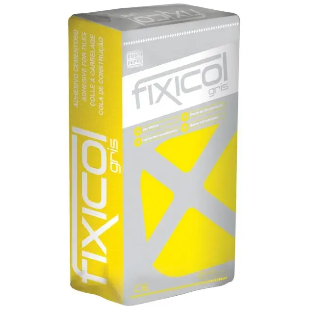 Cemento cola fixicol gris 25 kg
