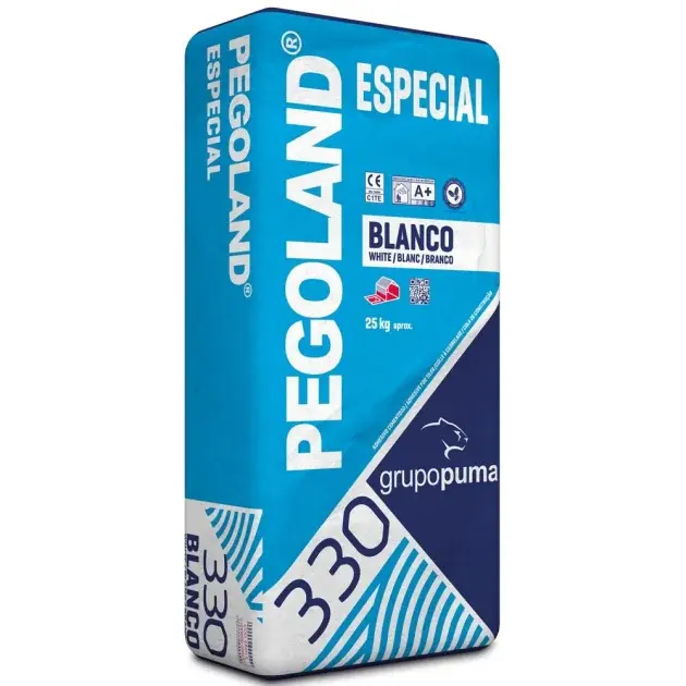 Cemento cola pegoland especial blanco 25 kg