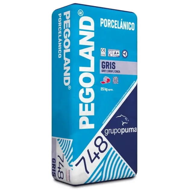 Cemento cola pegoland porcelánico gris 25 kg