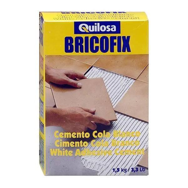 Cemento cola blanco 1.5k.brico caja Quilosa