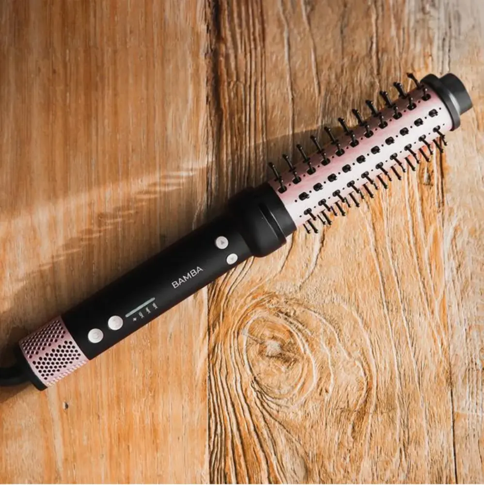 Cepillo eléctrico Cecotec Bamba InstantCare Curly AirFlow cerámico temperatura regulable negro
