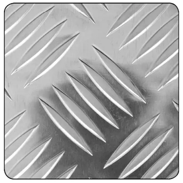 Chapa de aluminio ajedrez 50 x 25 cm