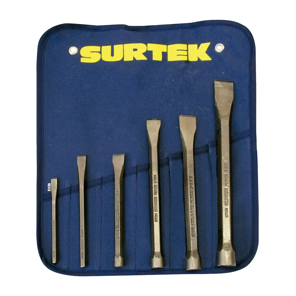 Certificado OEM Juego de cinceles, 6 piezas Surtek