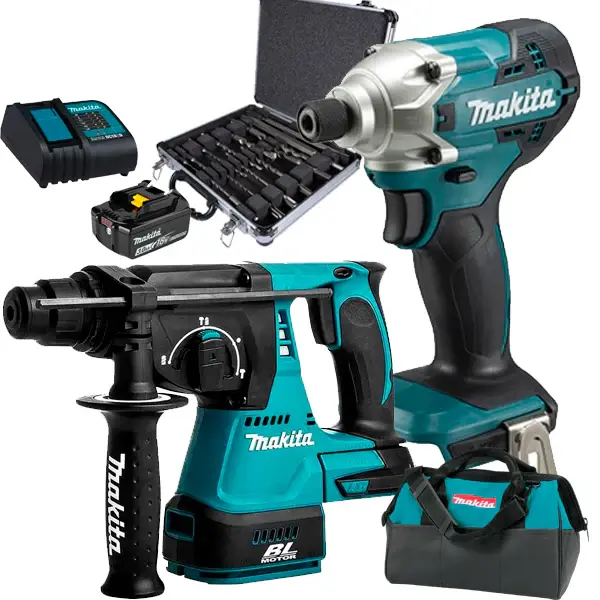 Rotomartillo Cincelador LXT DHR242Z + Atornillador y Accesorios