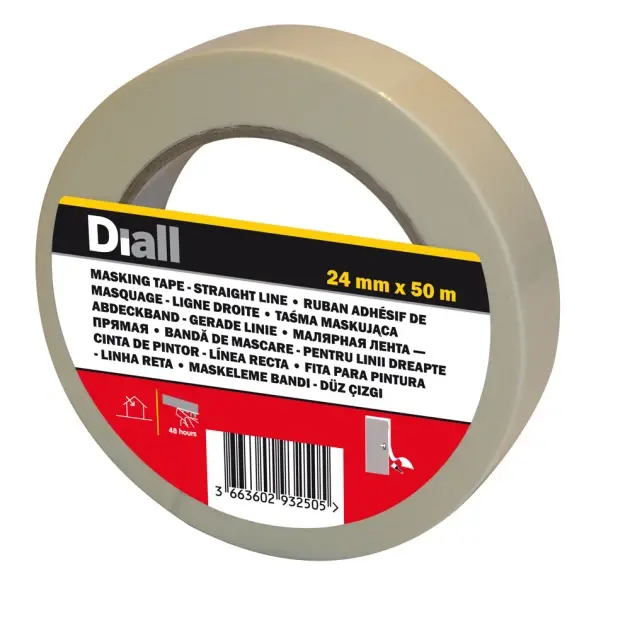 Cinta de pintor líneas rectas diall 24 mm x 50 m