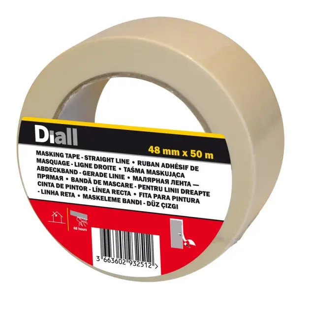 Cinta de pintor líneas rectas diall 48 mm x 50 m