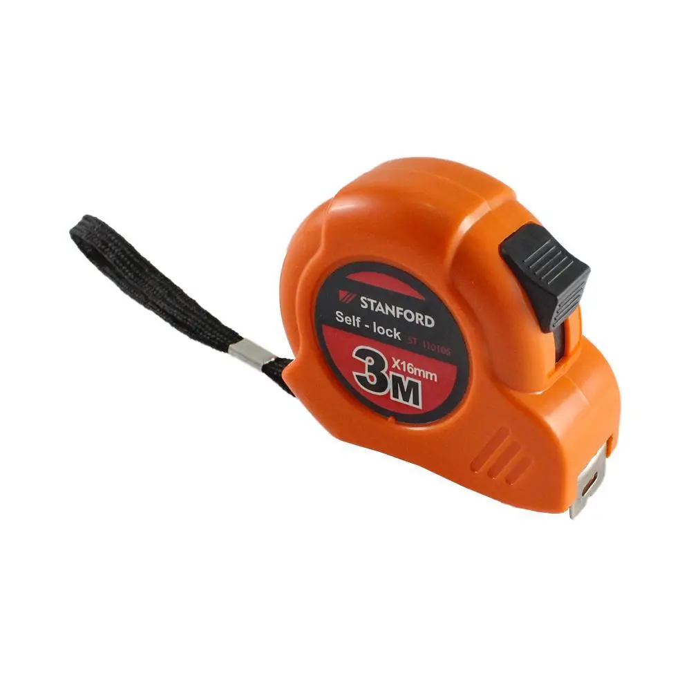 Flexometro abs 3 x16 m con click y freno en blister Stanford