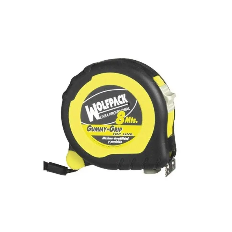 Flexometro magnetico grip topline con freno 5 metros / 19 mm. Wolfpack Linea Profesional