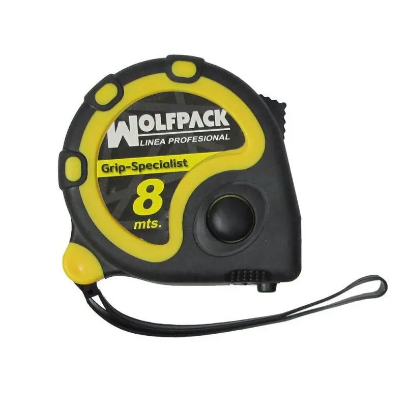 Flexometro 8 metros con freno wolfpack grip special Wolfpack Linea Profesional