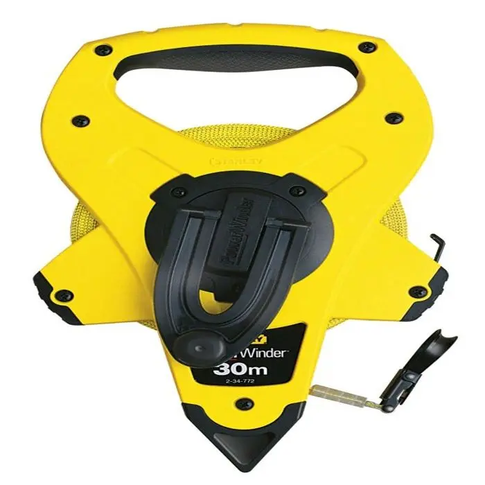 Cinta de fibra de vidrio powerwinder medida larga 30mx12.7mm - stanley - 2- con Clip para Cinturón