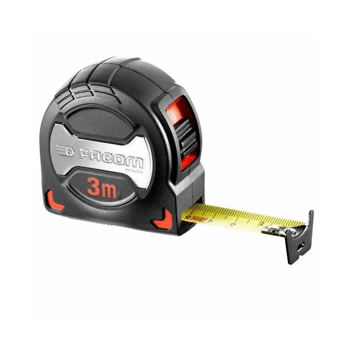 Cinta métrica mylar 3 m x 19 mm - facom - 897a.319pb con Cinta de Acero Templado