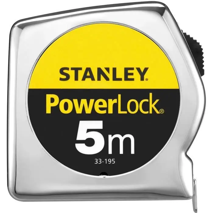 Cinta métrica - stanley - 1-33-195 - 5 m x 25 mm - powerlock icónico abs