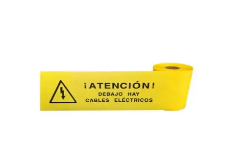 Cinta de Señalización Eléctrica – 15 cm x 200 m – Galga 300 con Bloqueo Automático