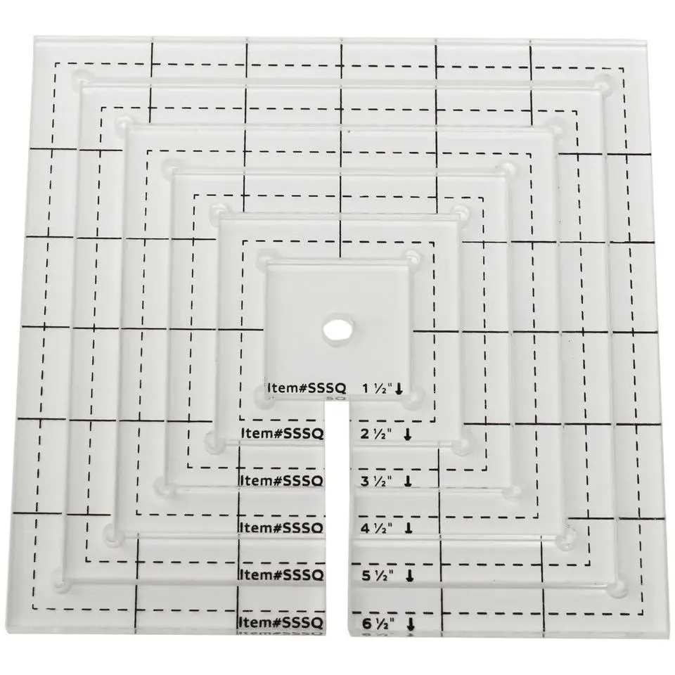 Flexómetro Kit 6 Plantillas-Reglas Quilting