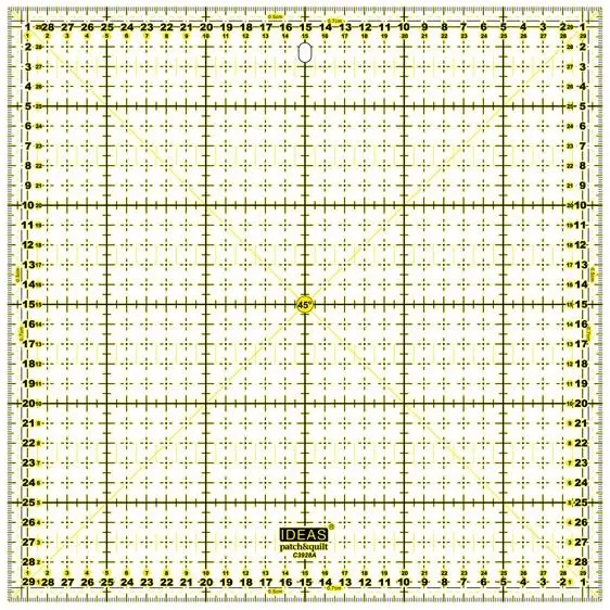 Regla Cuadrada 30 x 30 cm con Doble Escala