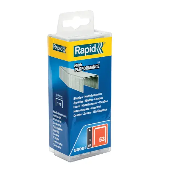 Grapas rapid nº 53 / 8 mm 5000 uds