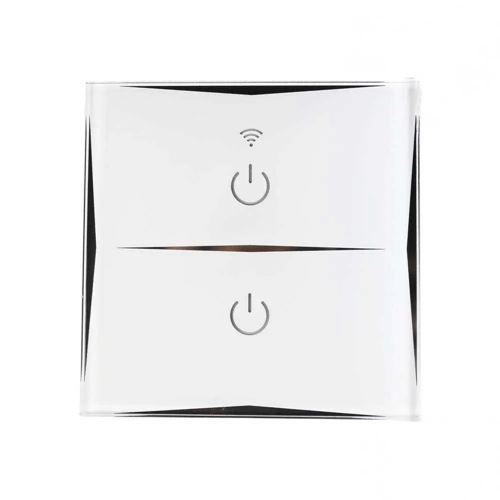 Interruptor doble wifi de pared ví smartphone/app 7hsevenon home 7h Sevenon