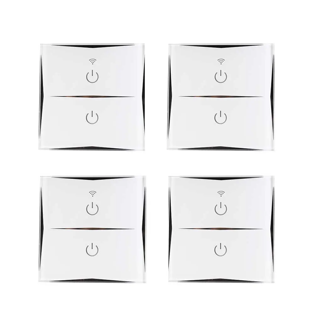 Pack 4 interruptores dobles wifi de pared ví smartphone/app 7hsevenon home 7h Sevenon