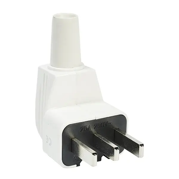 Clavija para cocinas con tt 25a blanca