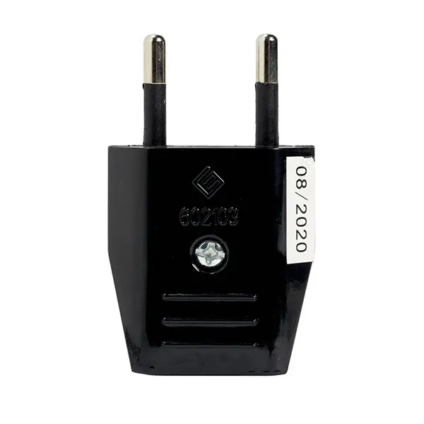 Clavija 10a 250v negra simon