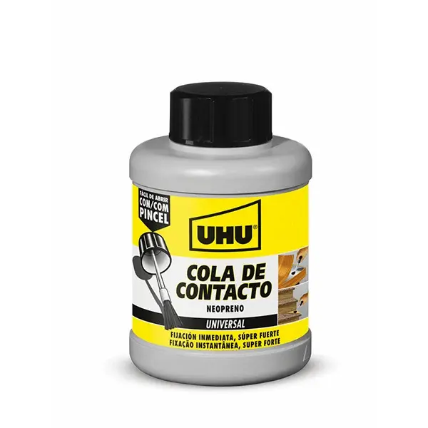 Cola de contacto universal con pincel uhu 400 ml