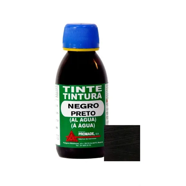Tinte al agua negro 125 ml