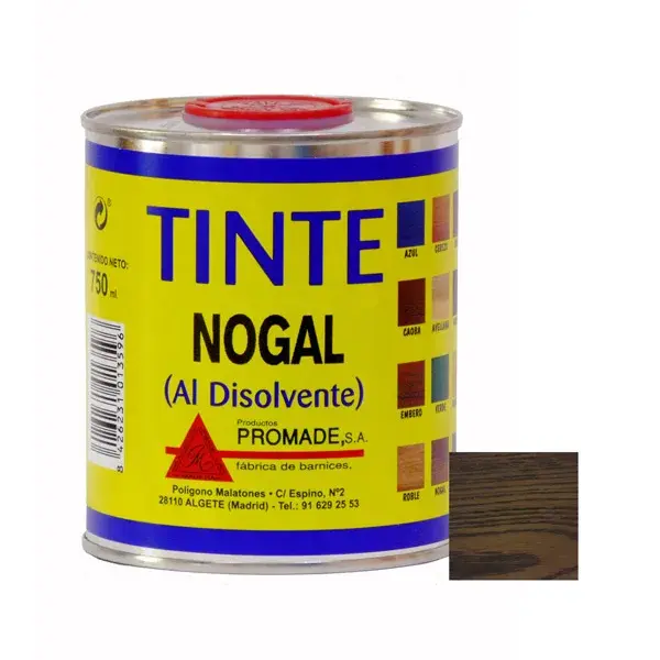 Tinte al disolvente nogal 750 ml