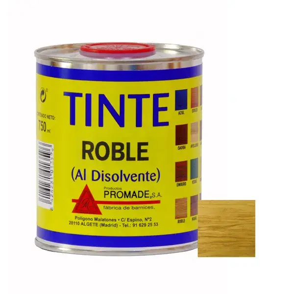 Tinte al disolvente roble 750 ml