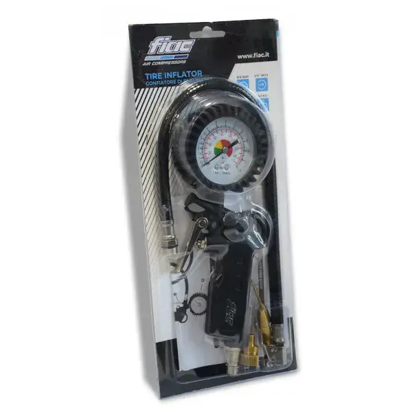 Pistola de inflado con manómetro fiac