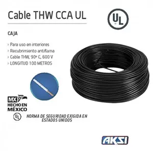 Curva para Conduit CAJA DE CABLE ELÉCTRICO CALIBRE 12 COLOR NEGRO