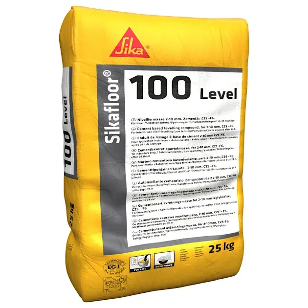 Pasta autonivelante sikafloor 100 level 25 kg