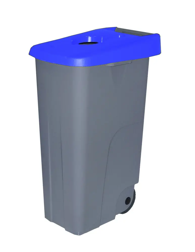 110 l - tapa abierta - azul - contenedor de basura denox 65, 85 y 110 - d Famesa