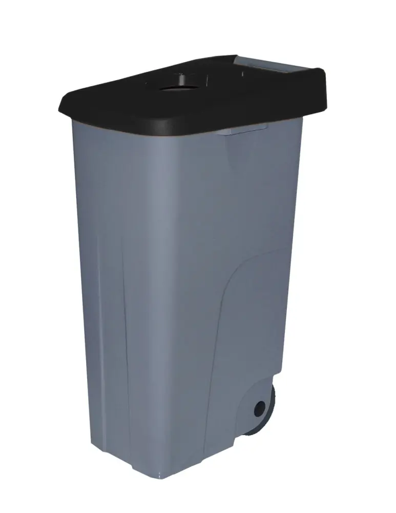 110 l - tapa abierta - negro - contenedor de basura denox 65, 85 y 110 - Famesa