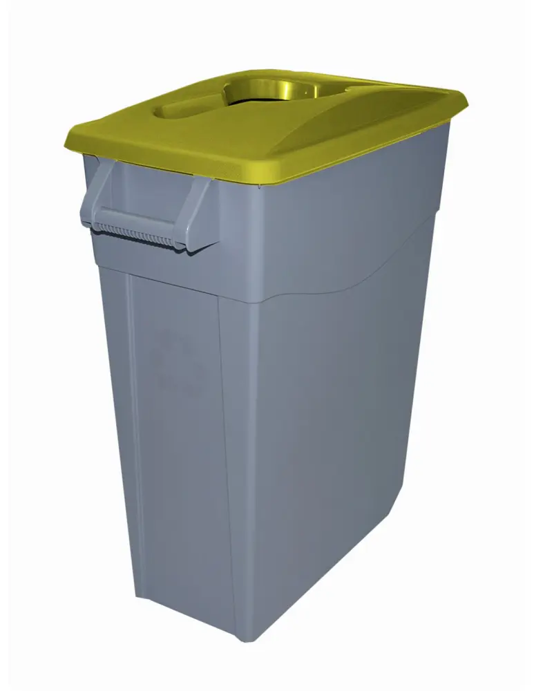 65 l - tapa abierta - amarillo - contenedor de basura denox 65, 85 y 110 Famesa