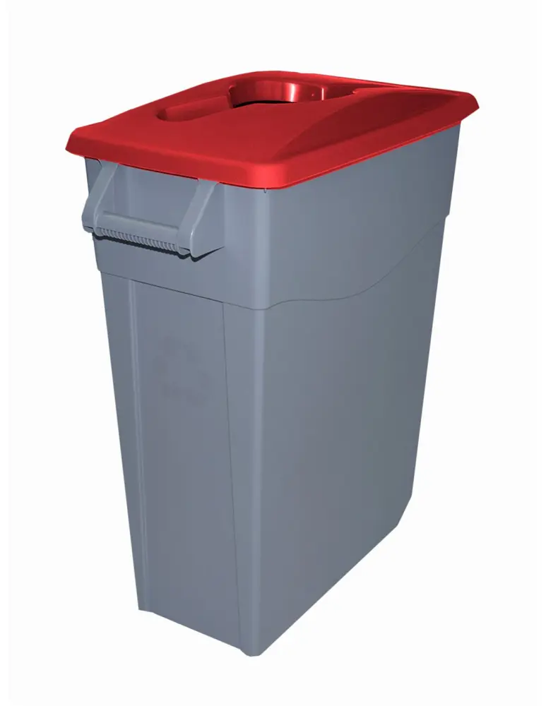65 l - tapa abierta - rojo - contenedor de basura denox 65, 85 y 110 - de Famesa