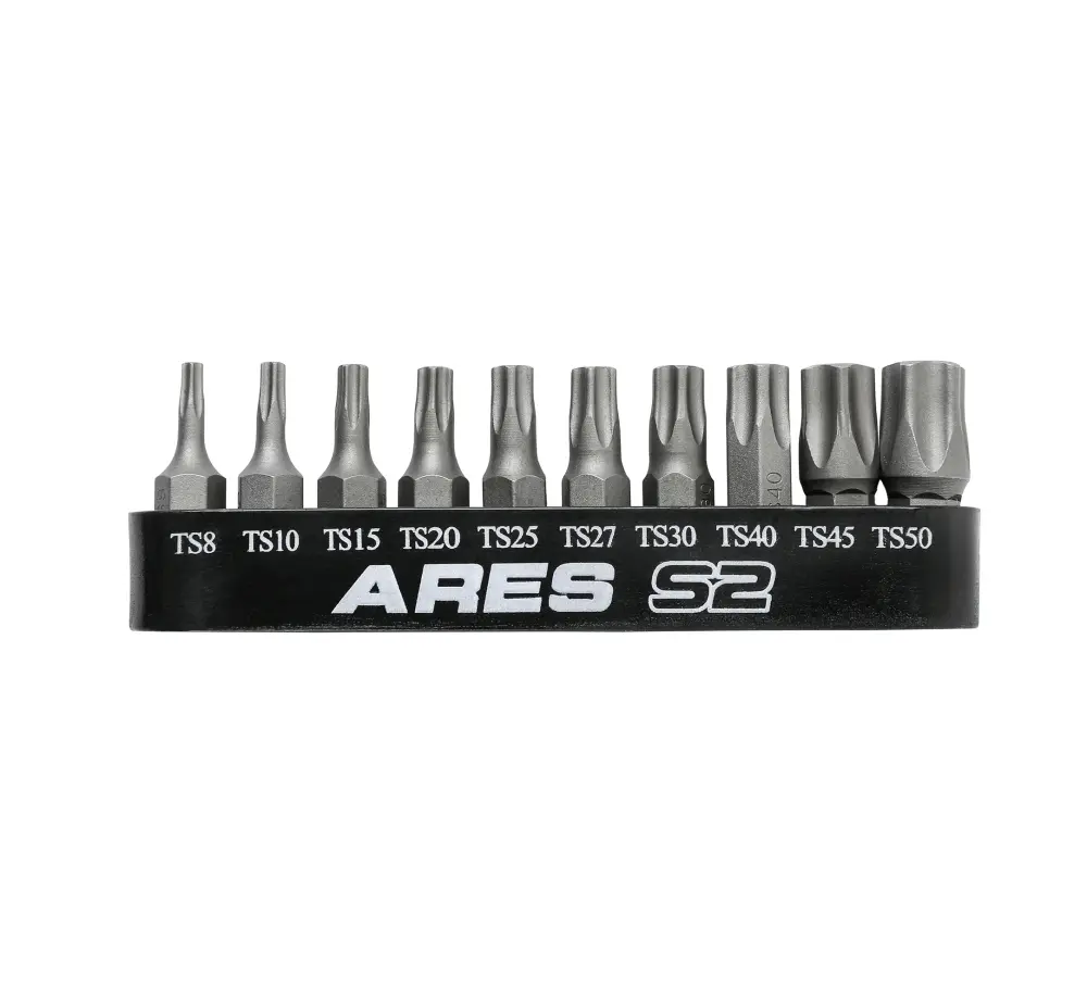 ARES 31004 - Juego de 10 puntas de seguridad prueba de manipulaciones Torx Plus de 5 puntas