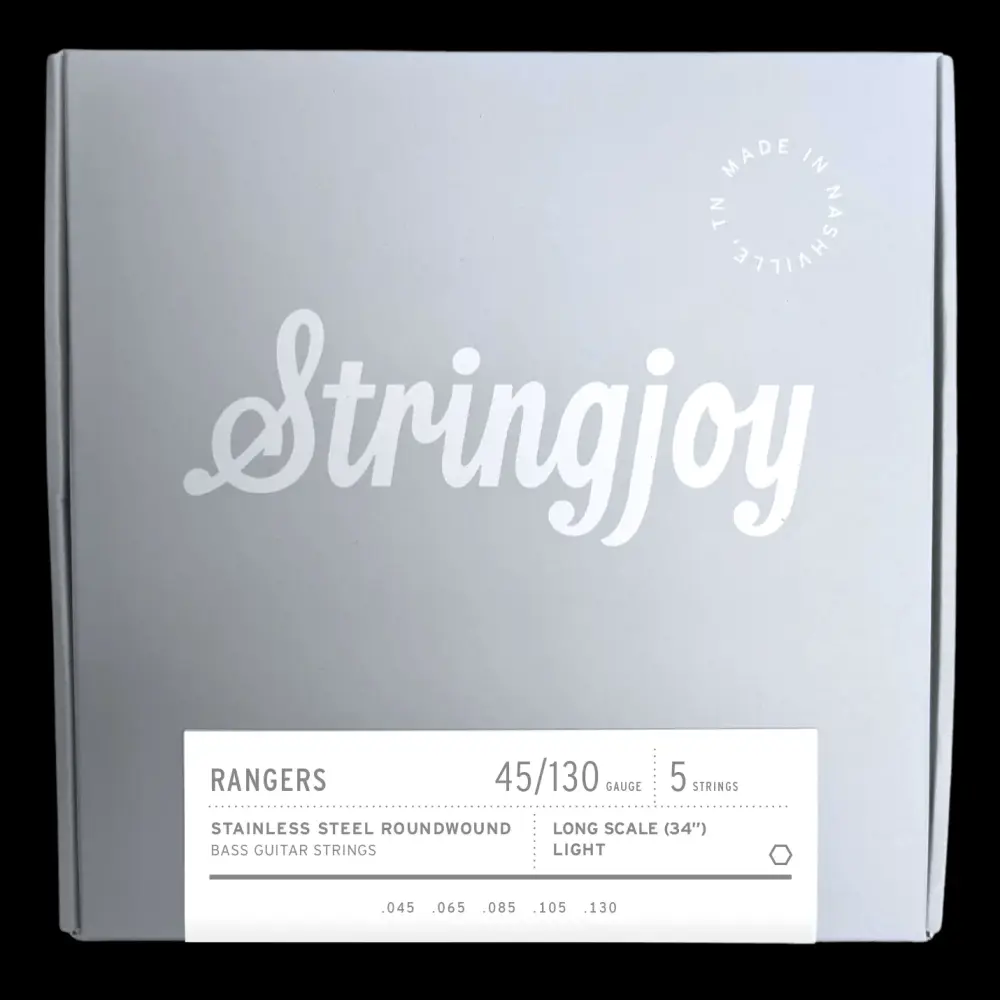 Stringjoy Largo Scale Rangers Light Gauge 5 (45-130) - Cuerdas de Bajo Eléctrico Acero Inoxidable